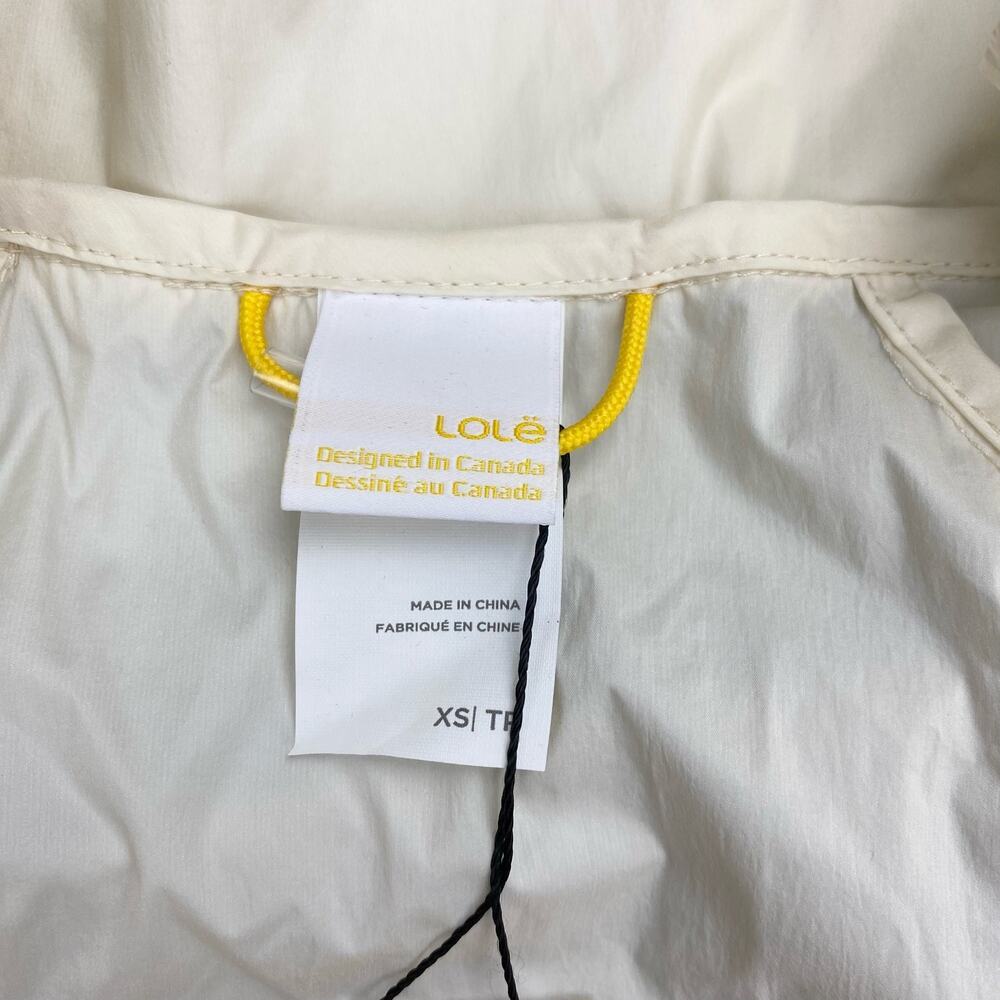 NWT LOLE Sprint Jacket Sz XS Two Tone Gardenia - Picture 13 of 14